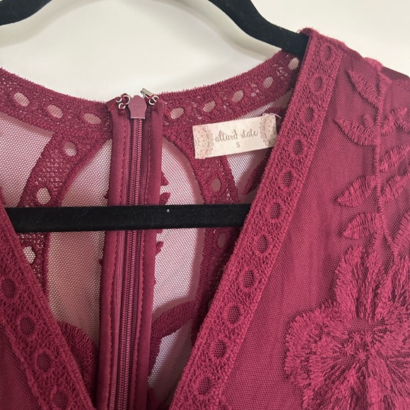 Altar'd State Dresses & Skirts - Attard Studio Burgundy Lace Dress